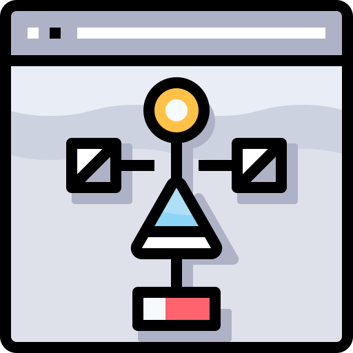 diagrama de flujo icono gratis