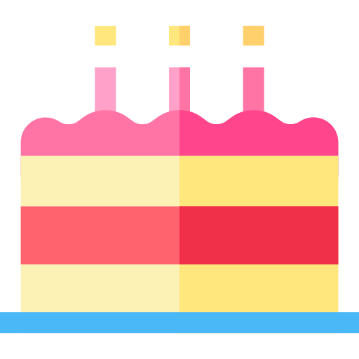 pastel de cumpleaños icono gratis