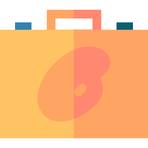 Briefcase Basic Straight Flat icon