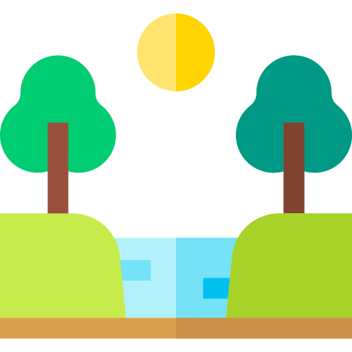 Lake Basic Straight Flat icon