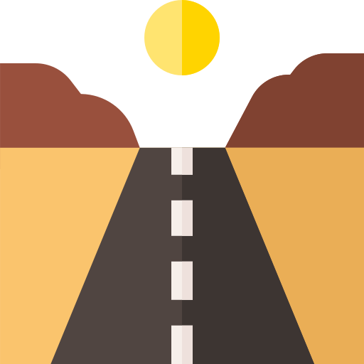 la carretera icono gratis