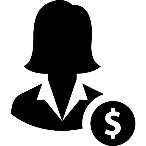 mujer de negocios icono gratis