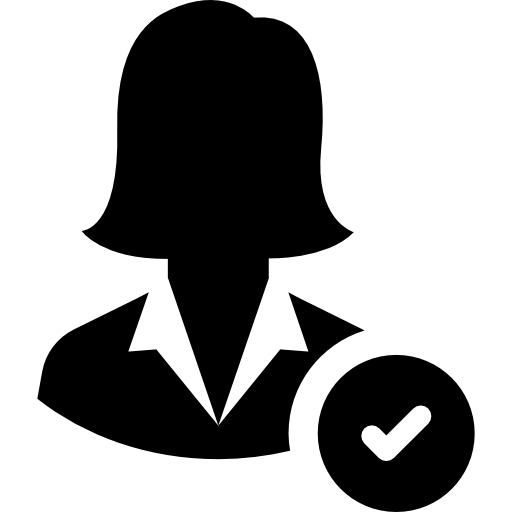 mujer de negocios icono gratis