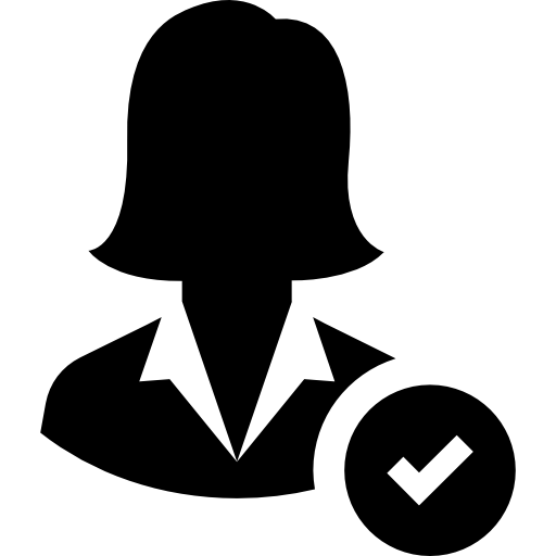 mujer de negocios icono gratis