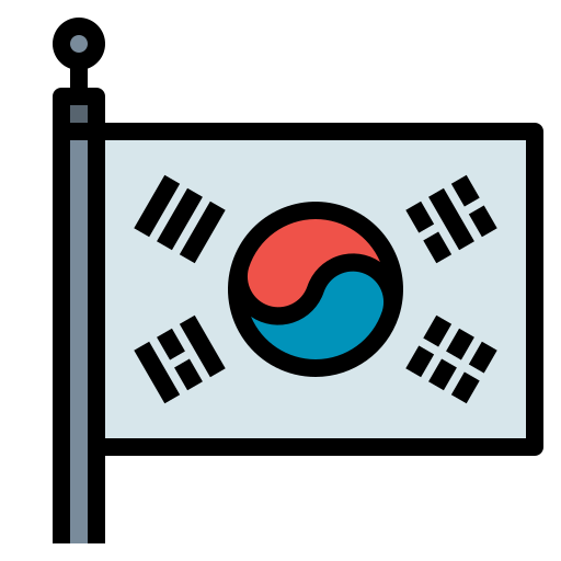 corea del sur icono gratis