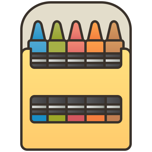 lápices de color icono gratis