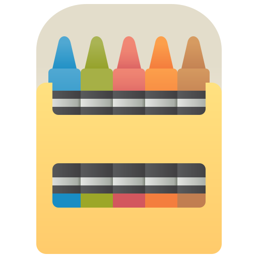 lápices de color icono gratis