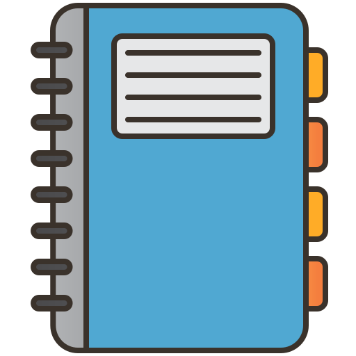 cuaderno icono gratis