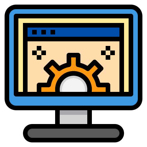 Coding srip Lineal Color icon