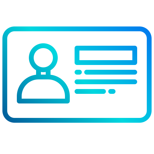 tarjeta de identificación icono gratis