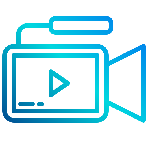grabadora de vídeo icono gratis