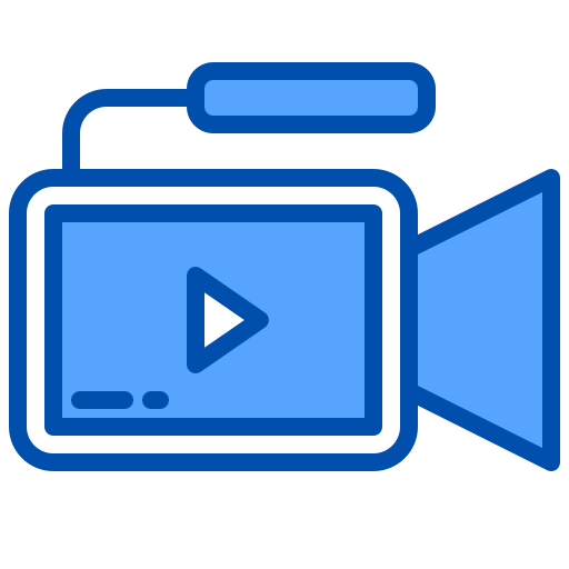grabadora de vídeo icono gratis