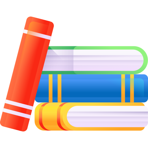 Books 3D Color icon