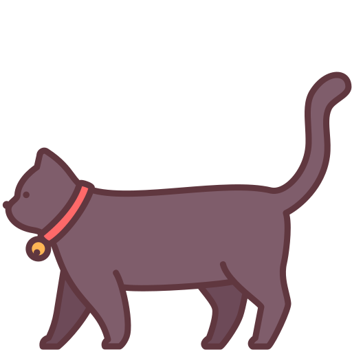 Pink cat icon - Free pink animal icons