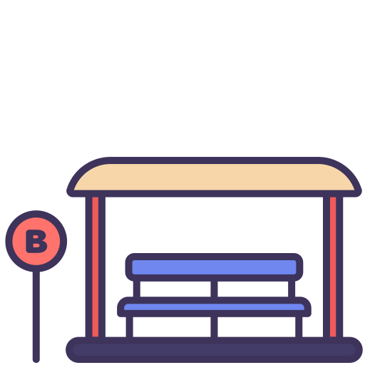 Bus stop free icon