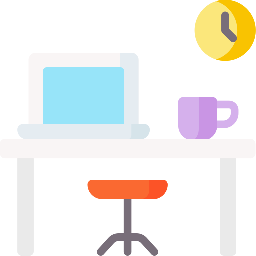 mesa de trabajo icono gratis