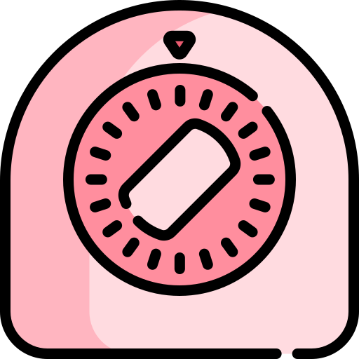 Kitchen timer icon outline style Royalty Free Vector Image