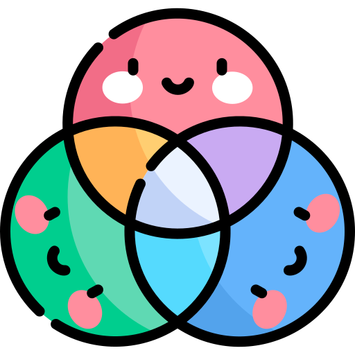 Rgb Kawaii Lineal Color Icon