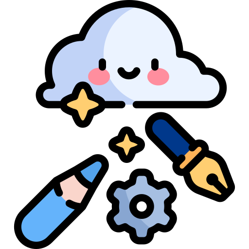 Pencil Kawaii Lineal color icon