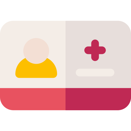 Medical card Basic Rounded Flat icon