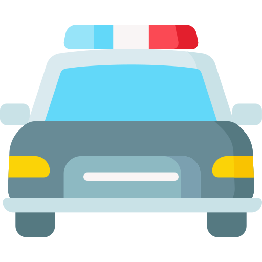 coche de policía icono gratis