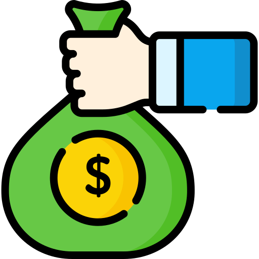 sac d'argent Icône gratuit