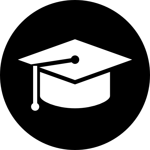 graduation icon black