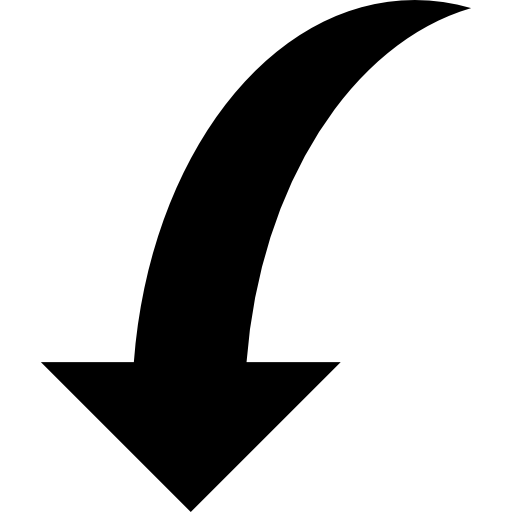 black curved arrow png