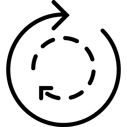 Two Circular Arrows free icon