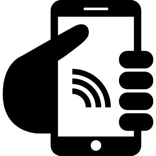 Смартфон с подключением к Интернету  бесплатно иконка