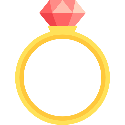 Diamond ring Special Flat icon