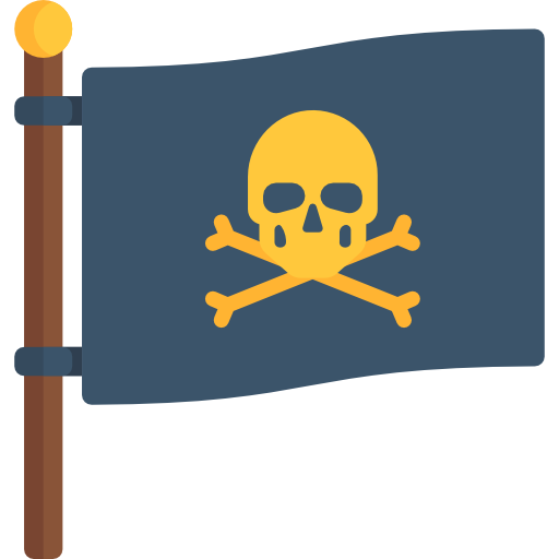 bandera pirata icono gratis