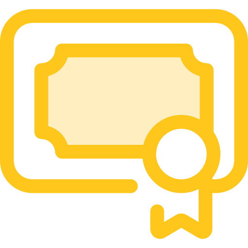 Certificate free icon
