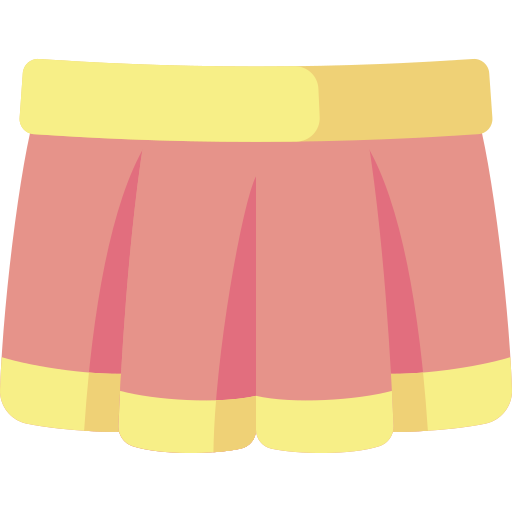 Mini skirt Kawaii Flat icon