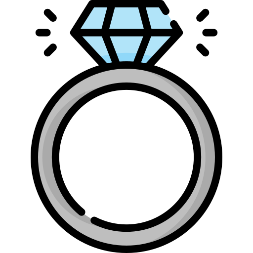 Diamond ring Special Lineal color icon