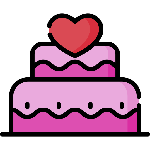 pastel de boda icono gratis