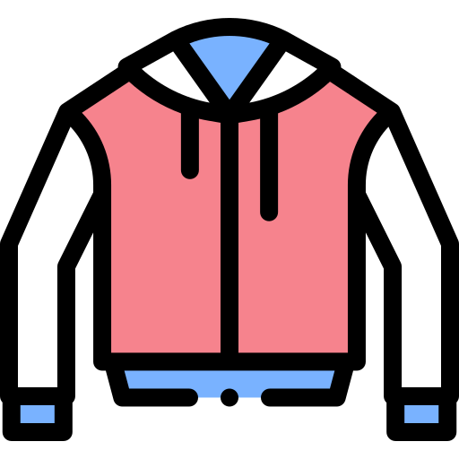 Jacket Detailed Rounded Lineal color icon