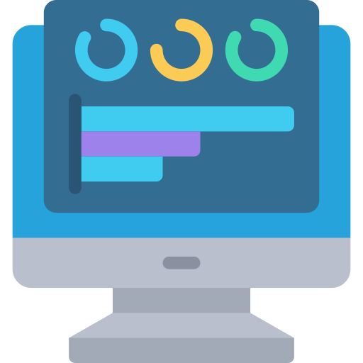 analítica de datos icono gratis
