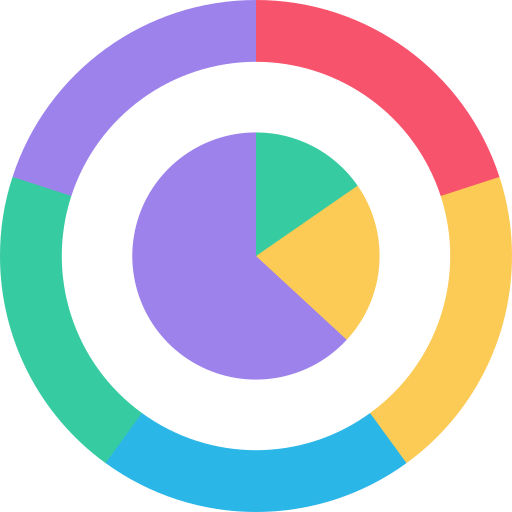 gráfico circular icono gratis