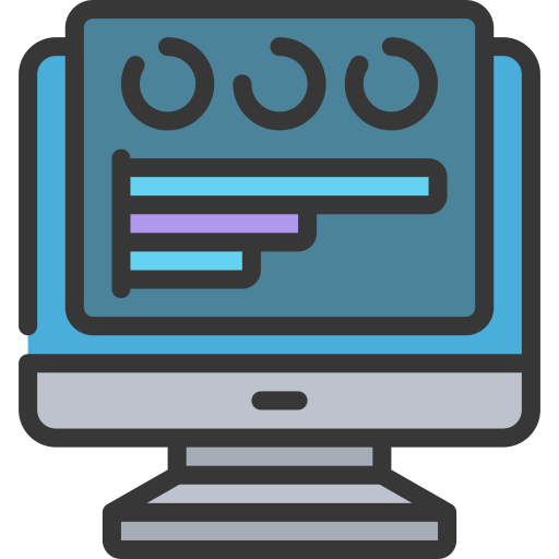 analítica de datos icono gratis