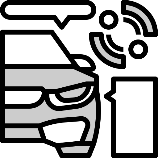 auto inteligente icono gratis