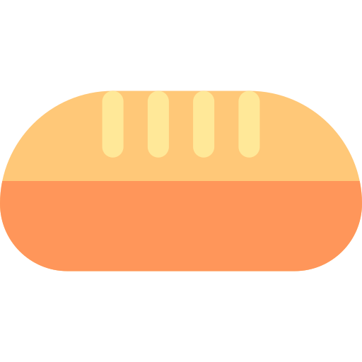 Bread Basic Rounded Flat icon