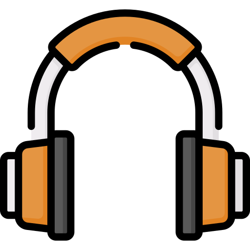 Écouteurs de musique Icône gratuit Écouteurs de musique Icône gratuit