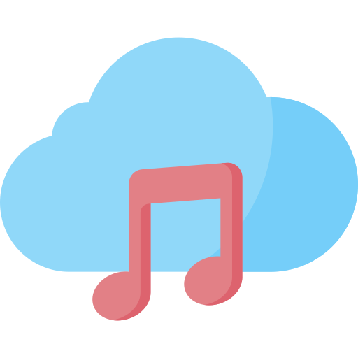 nube de música icono gratis