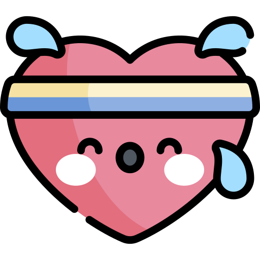 Heart Kawaii Lineal Color Icon