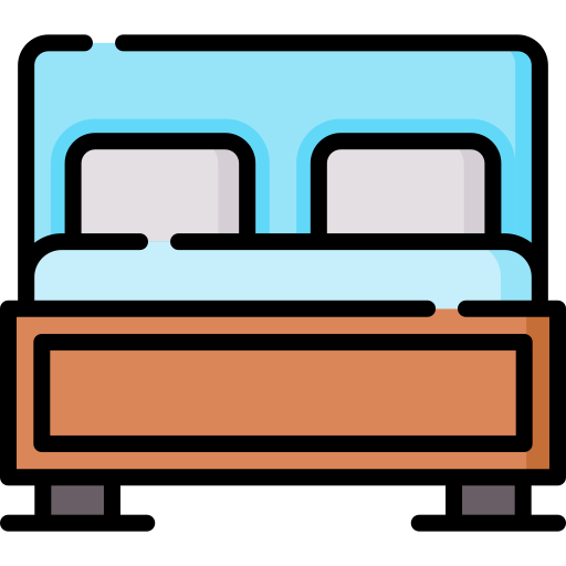 cama matrimonial icono gratis