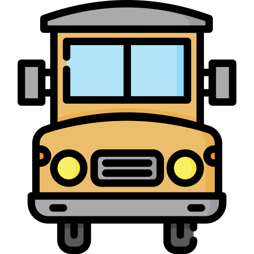 School bus Special Lineal color icon