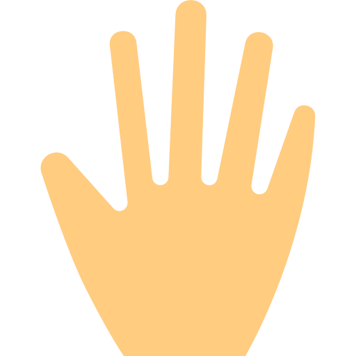 Hand Pixel Perfect Flat icon