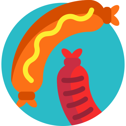 salchichas icono gratis