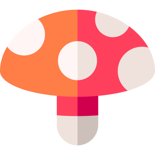 Mushroom Basic Straight Flat icon